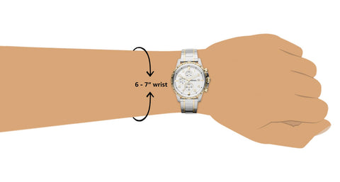 Fossil Men's Dean Quartz Stainless Steel Chronograph Watch, Color: Gold/Silver (Model: FS4795IE) Fossil