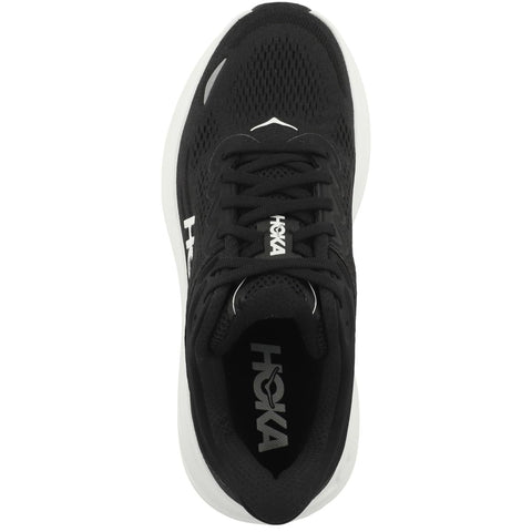 Hoka Women's Bondi 9 Sneaker, Black/White, 8.5
