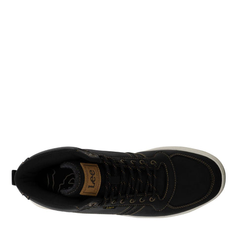 Lee Men's Dayton Sneaker, Black/Tobacco, 11.5