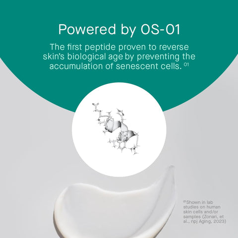 OneSkin FACE OS-01 Peptide Topical Supplement | Skin Longevity Age Reversal Moisturizer | Safe for Sensitive Skin, Fragrance-Free, 50 mL / 1.7 oz
