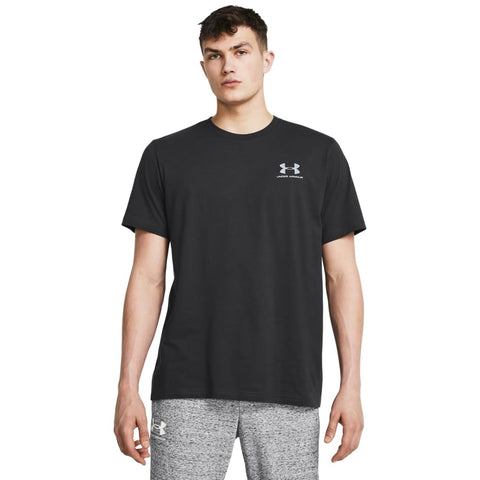 Under Armour Men's Sportstyle Left Chest Short-Sleeve T-Shirt , (016) Anthracite / / White , X-Small