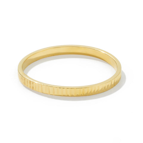 JTV 10K White Gold, Yellow Gold or Rose Gold 2mm Textured Band Ring - Elegant and Durable Wedding Band for Men and Women (Yellow Gold, 11) JTV