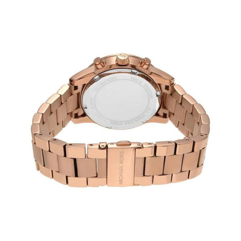Michael Kors Ritz Chronograph Rose Gold-Tone Stainless Steel Women's Watch (Model: MK6357) Michael Kors
