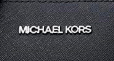 Michael Kors Women's Jet Set Item Crossbody Bag in Black with Silver hardware (Black/Silver) Michael Kors