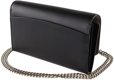 Kate Spade New York Gemma Wallet on a Chain Shoulder Bag (Black) Kate Spade New York