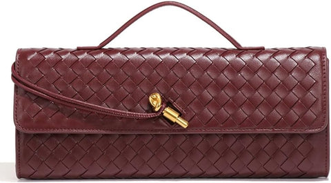 Upbull Trendy Woven Evening Clutch Purses Women Underarm Shoulder Handbag Cute Satchels Crossbody Purse PU Leather Wallet Upbull