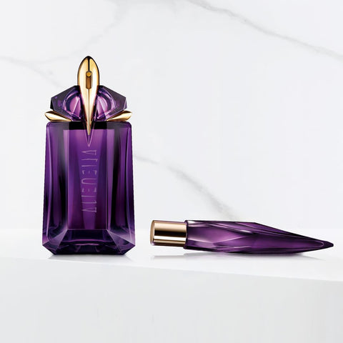 Mugler - Alien Eau de Parfum - Womens Fragrance Travel Bundle - Floral & Woody - With Jasmine, Wood, and Amber - 1.0 Fl Oz Full Size Perfume & 0.3 Fl Oz Travel Size - Perfume Set Mugler
