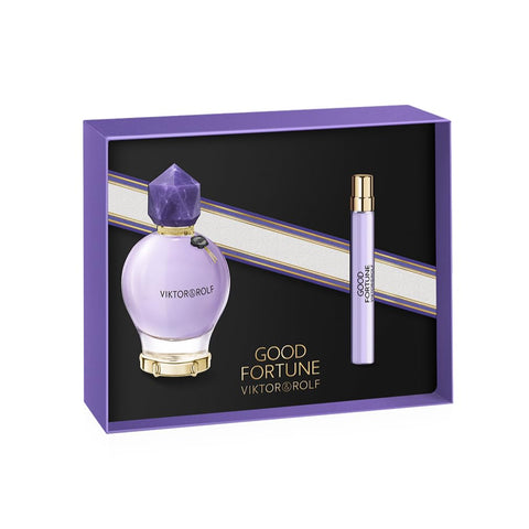 Viktor&Rolf - Good Fortune Eau de Parfum - Floral Women's Perfume Gift Set - With Notes of Jasmine & Vanilla - Full Size, 3 Fl Oz & Travel Size, 0.3 Fl Oz Viktor&Rolf