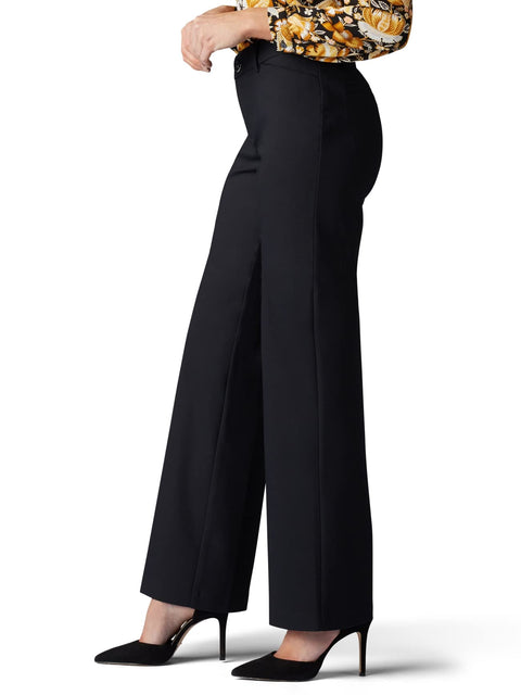Lee Women's Ultra Lux Comfort with Flex Motion Trouser Pant Black 12 Short