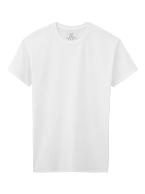 Fruit Of The Loom Boys Eversoft Cotton Undershirts, T Shirts & Tank Tops Underwear, T Shirt - Boys - 7 Pack - White, Small US