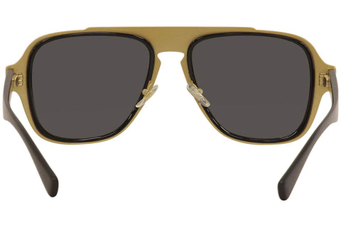 Versace Man Sunglasses Black Frame, Dark Grey Lenses, 56MM