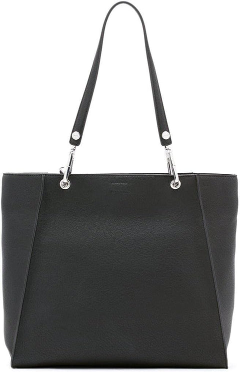 Calvin Klein Reyna North/South Tote, Black/Silver Calvin Klein