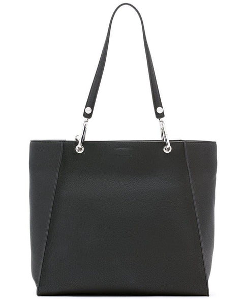 Calvin Klein Reyna North/South Tote, Black/Silver Calvin Klein