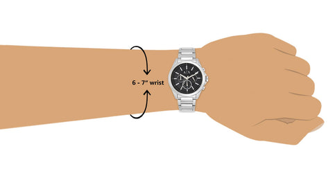 A｜X ARMANI EXCHANGE Men's Chronograph Stainless Steel Watch, Color: Silver/Black (Model: AX2600) A｜X ARMANI EXCHANGE