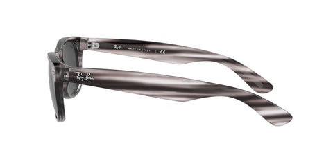 Ray-Ban Womens Rb2132 New Wayfarer Sunglasses, Striped Grey Havana/Dark Grey, 55 Mm US