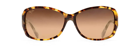 Maui Jim Women's Nalani Polarized Fashion Sunglasses, Tort/White and Blue/HCL® Bronze, Medium Maui Jim