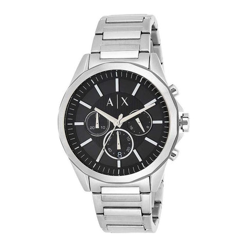 A｜X ARMANI EXCHANGE Men's Chronograph Stainless Steel Watch, Color: Silver/Black (Model: AX2600) A｜X ARMANI EXCHANGE