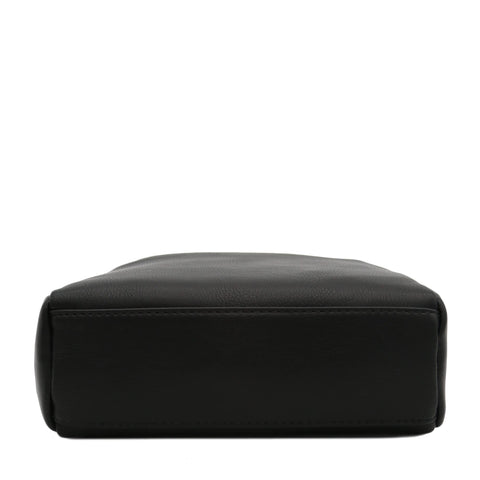 FashionPuzzle Small Triple Zip Crossbody Bag (Black) FashionPuzzle