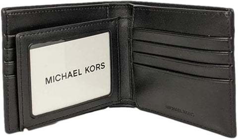 Michael Kors Men's Cooper Billfold with Passcase Wallet (Black) Michael Kors