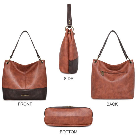 Montana West Purses and Handbags for Women Top Handle Shoulder Satchel Handbags Tote Purse for Women MWC-047BR Montana West