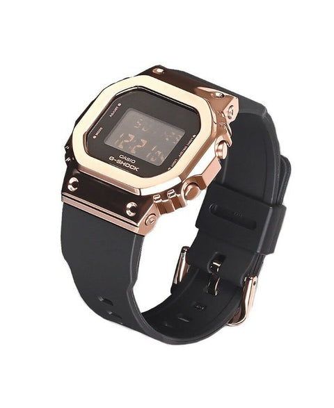 G-Shock Ladies' Casio Digital Rose Gold-Tone and Black Resin Strap Watch GMS5600PG-1 G-Shock