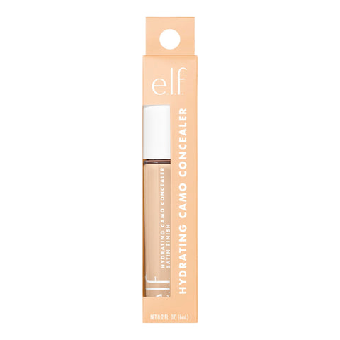 e.l.f. Hydrating Camo Concealer, Covers Blemishes & Under-Eye Circles, Full-Coverage & Delivers A Satin Finish, Vegan & Cruelty-Free, Light Sand e.l.f.