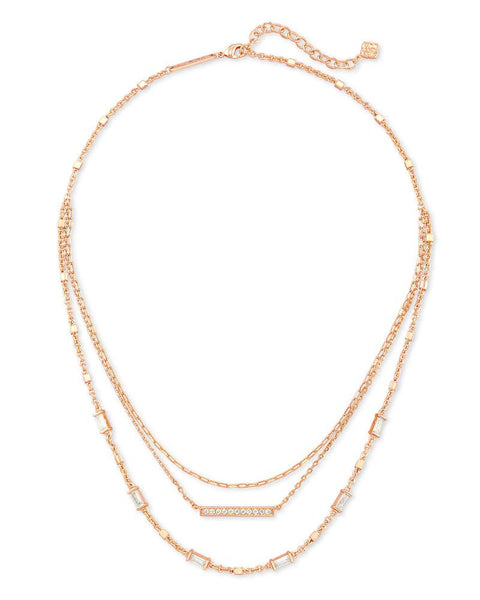 Kendra Scott Addison Multi Strand in Rose Gold Rose Gold Metal Kendra Scott