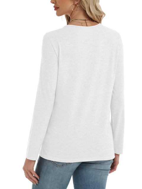 Gihgoew 2 Pack Womens Tops Crewneck Soft Long Sleeve Shirts Fall Clothes Casual Tshirts Basic Tee