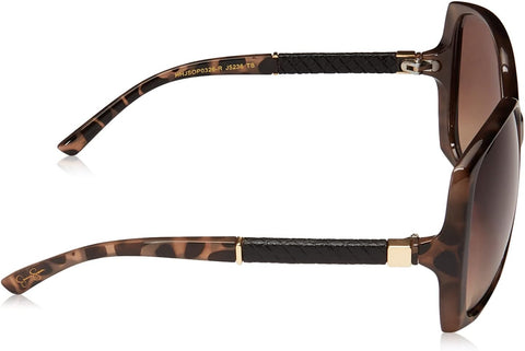 Jessica Simpson Womens J5236 Oversized Rectangular Sunglasses With Uv400 Protection. Glam Gifts For Her, 60 Mm, Tortoise, 60 Mm US Jessica Simpson