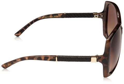 Jessica Simpson Womens J5236 Oversized Rectangular Sunglasses With Uv400 Protection. Glam Gifts For Her, 60 Mm, Tortoise, 60 Mm US Jessica Simpson