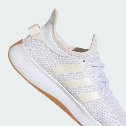 adidas Women's Cloudfoam Pure Sportswear Sneaker, White/Chalk White/Zero Metallic, 6 adidas