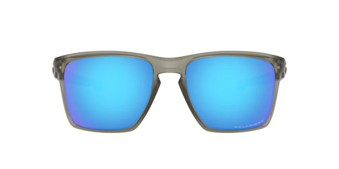 Oakley Men's OO9341 Sliver XL Rectangular Sunglasses, Matte Grey Ink/Sapphire Iridium Polarized, 57 mm