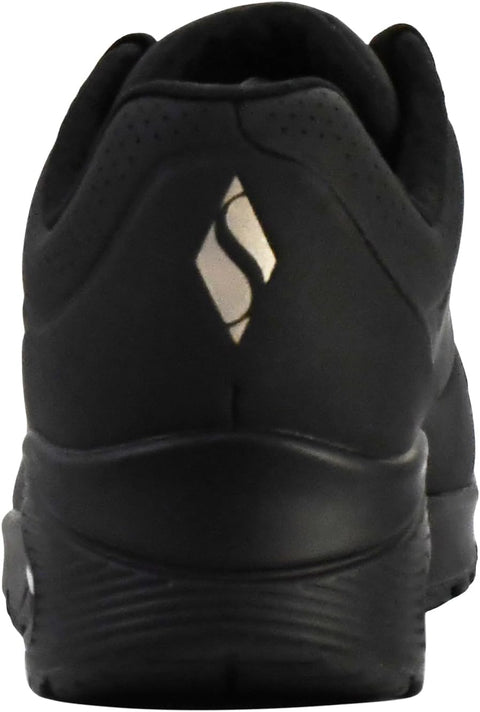 Skechers Women's Uno-Stand on Air Sneaker, Black/Black, 9