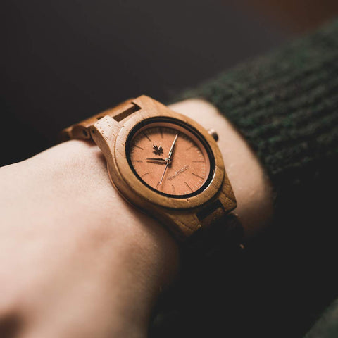 Teak Rosegold Wooden Watches for Women WoodWatch