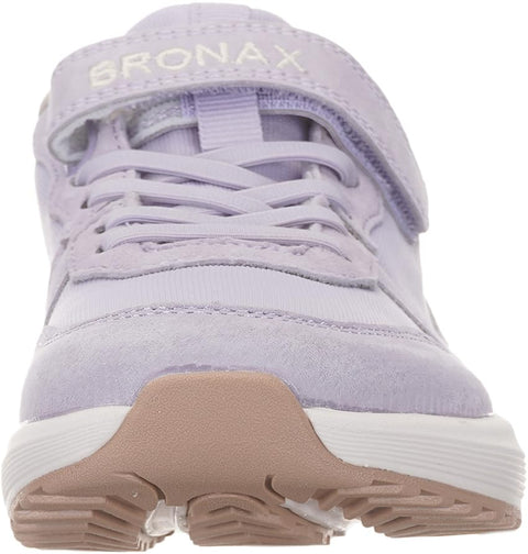 BRONAX Retro Tennis Shoes for Girls Size 10.5 Little Kids Running Sneakers Athletic Gym Comfortable Mesh Breathable Rubber Outsole Pre School Purple 29