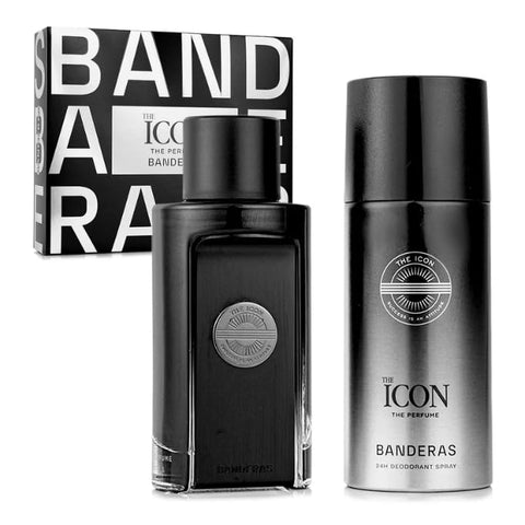 Antonio Banderas The Icon Perfume for Men 2 Pc Set (3.4 Edp Spr + 5.1 Deo Spr) Antonio Banderas