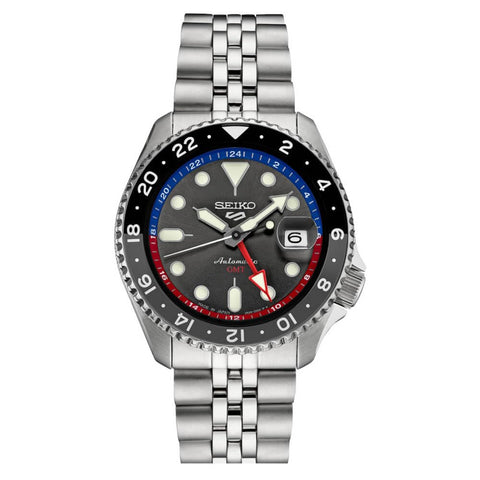 SEIKO SSK019J1,Men Sports,GMT,Mechanical,Automatic,Stainless,Silver Tone,WR,SSK019 SEIKO