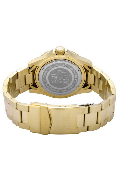 Invicta Men's Pro Diver Quartz Watch with Stainless Steel Strap, Gold, 20 (Model: 26975) Invicta