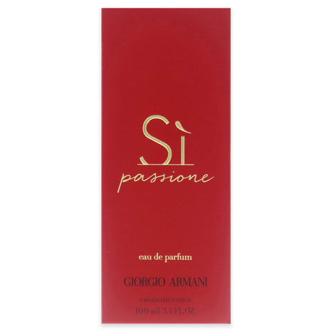 Armani Beauty – Sì Passione – Eau de Parfum – Vanilla Perfume for Women – Floral Citrus Fragrance – Blackcurrant Nectar, Damascena Rose, Black Tea Notes - 3.3 Fl Oz Armani Beauty