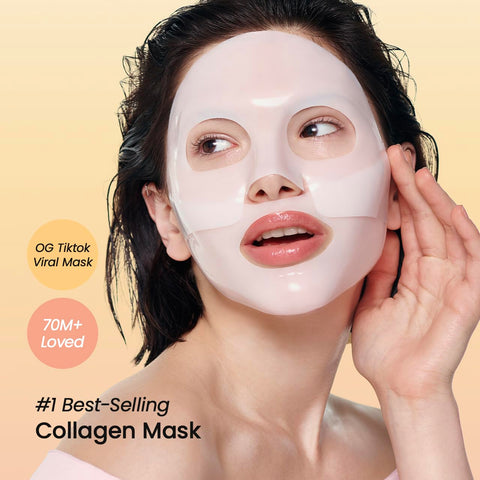 BIODANCE Bio-Collagen Real Deep Mask, Hydrating Overnight Hydrogel Mask, Pore Minimizing, Elasticity Improvement, 34g x4ea BIODANCE