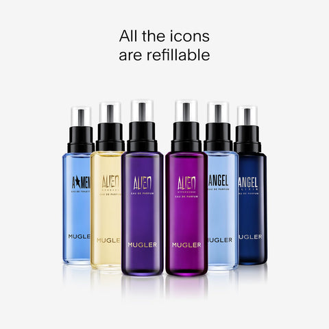 Mugler - Refill - Alien Hypersense - Eau de Parfum - Womens Perfume - Floral Woody Scent - Refillable - With Green Mandarin, Pear Accord, Jasmine, & Cashmere - 3.3 Fl Oz Mugler