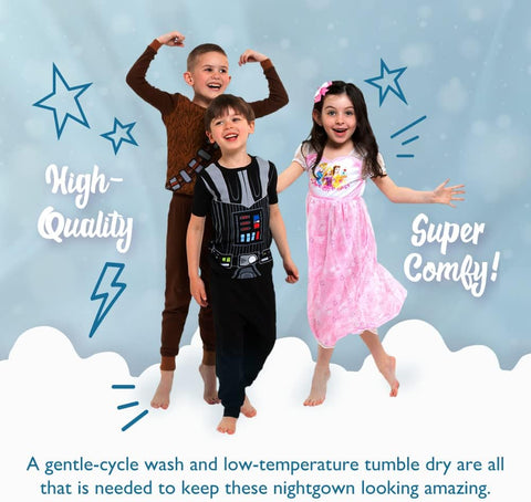 Disney Girls' Frozen 2 3-Pack Nightgown, FROZEN MAGIC 2, 4