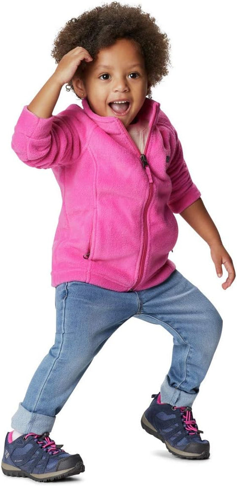 Columbia unisex-baby Benton Springs Fleece Jacket, Pink Ice, 2T