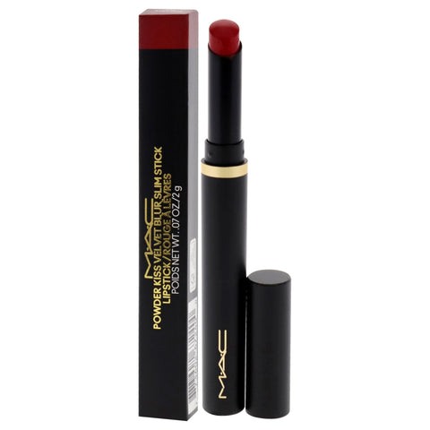 MAC Powder Kiss Velvet Blur Slim Stick - 889 Ruby New for Women - 0.07 oz Lipstick MAC