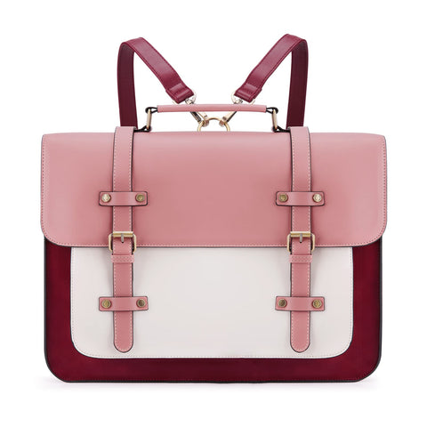 ECOSUSI Laptop Bag for Women Vegan Leather Messenger Bag Fashion Briefcase Backpack 15.6 inch Computer Satchel Bag ECOSUSI