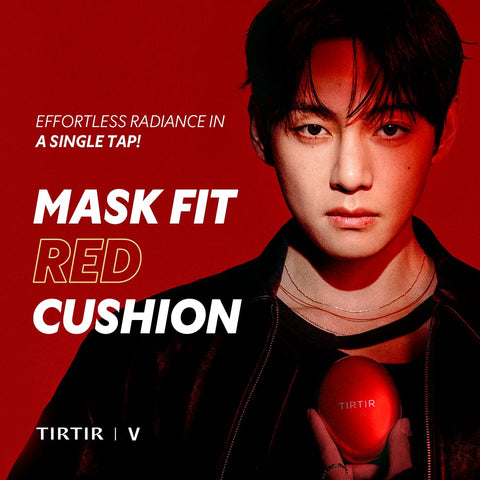 TIRTIR Mask Fit Red Cushion Foundation | Full coverage, Weightless, Skin fit, Satin Glow Finish, Korean Makeup BB Foundation, beauty, Tattoo cover up, Buildable (#21C Cool Ivory, 0.63 Fl Oz)