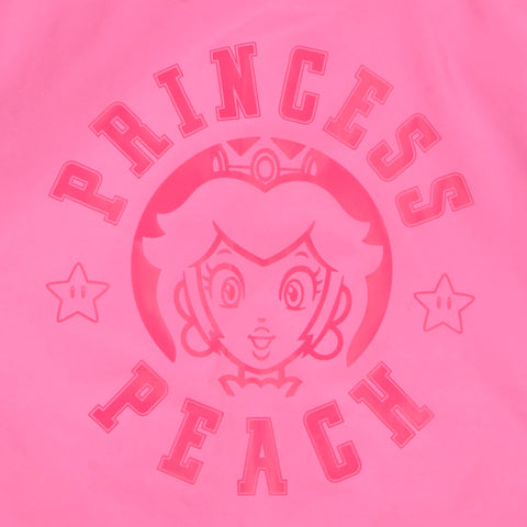 Nintendo Super Mario Bomber Jacket for Girls, Mario and Luigi Bomber Jacket (Peach Pink, Size 6/6X)