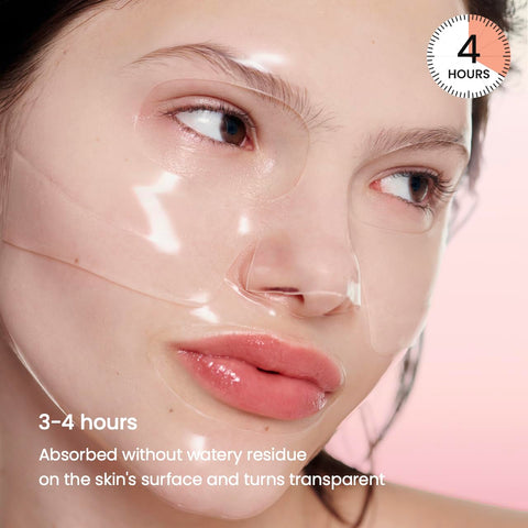 BIODANCE Bio-Collagen Real Deep Mask, Hydrating Overnight Hydrogel Mask, Pore Minimizing, Elasticity Improvement, 34g x4ea BIODANCE