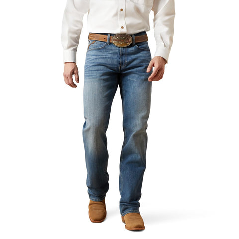ARIAT Men’s M2 Relaxed Stretch Legacy Boot Cut Jean Blue