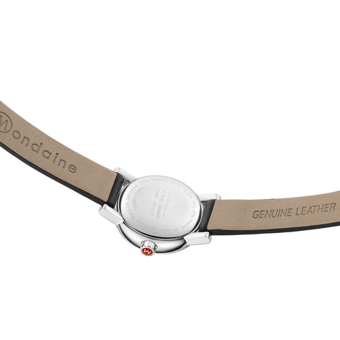 Mondaine - Evo2 MSE.26110.LB Womens Watch 26mm - Official Swiss Railways Wrist Watch Black Leather Strap 30m Waterproof Sapphire Crystal - Womans Watches - Made in Switzerland Mondaine